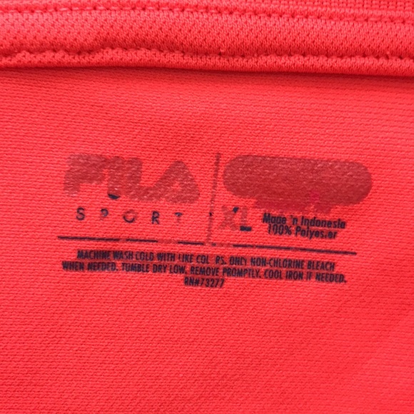 FILA Sport | Golf Mens Orange Polo Shirt | XL - Picture 12 of 12